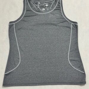 🩶Brooks Heather Gray Running Racerback Tank Top Size Large